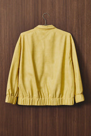 Lemonade Stand Oversized Faux Leather Jacket - Westly