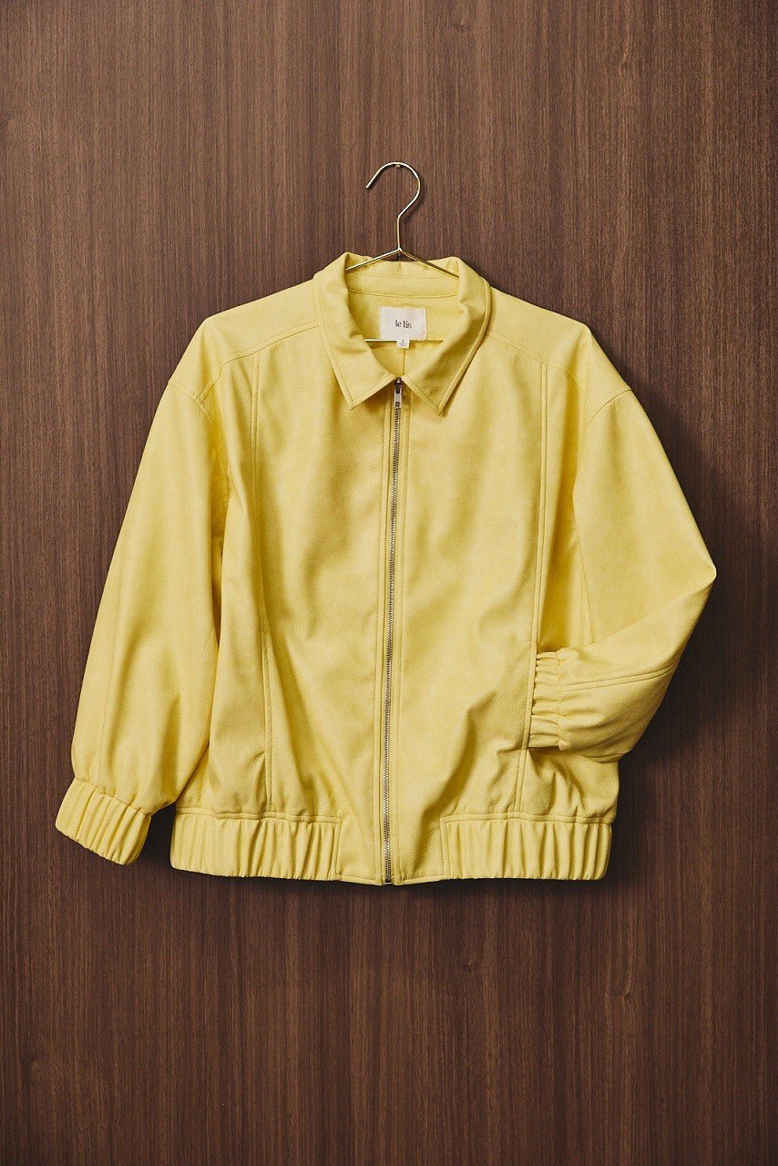 Lemonade Stand Oversized Faux Leather Jacket - Westly