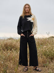 Lennon Contrast Floral Sweater - Westly