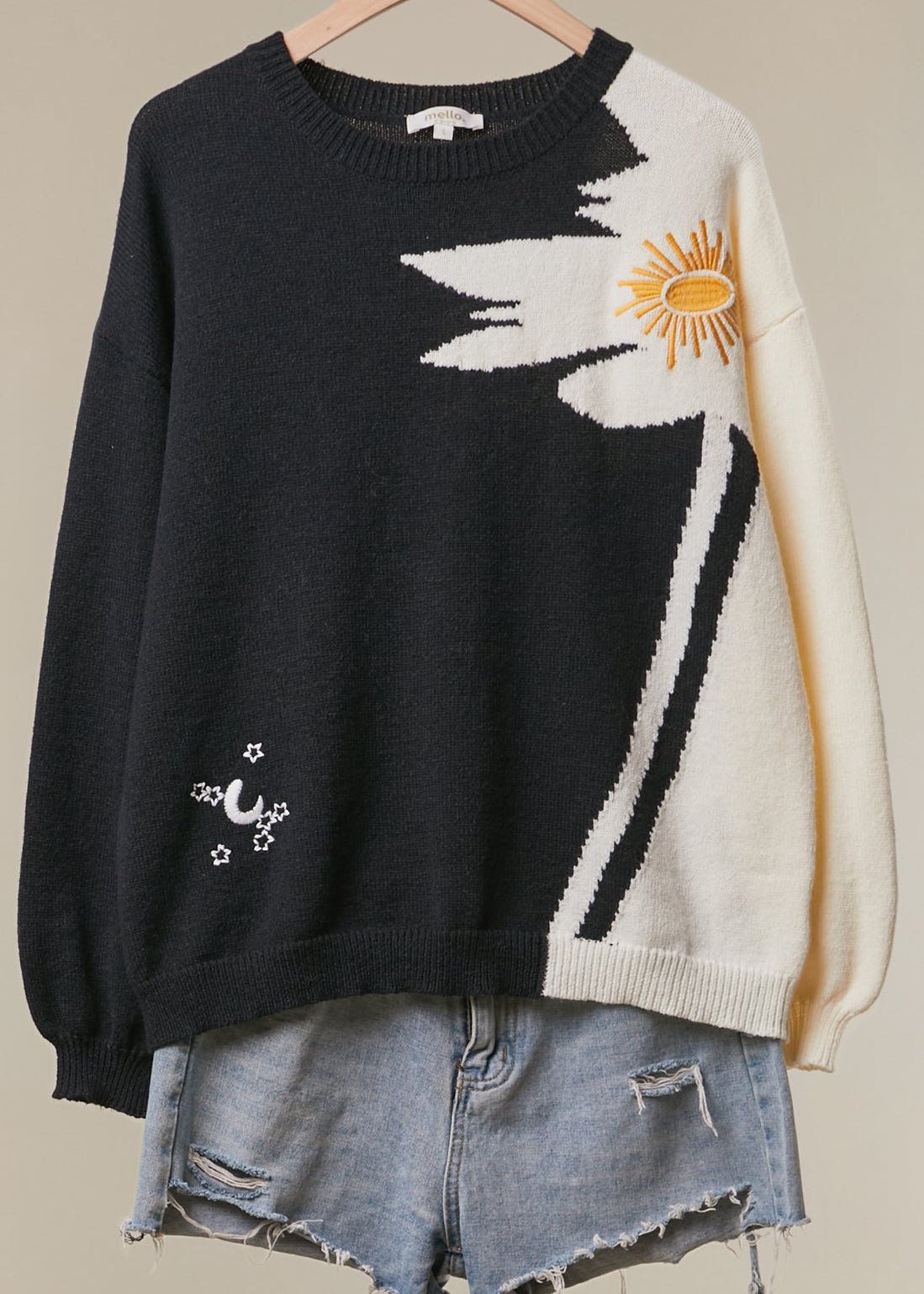 Lennon Contrast Floral Sweater - Westly