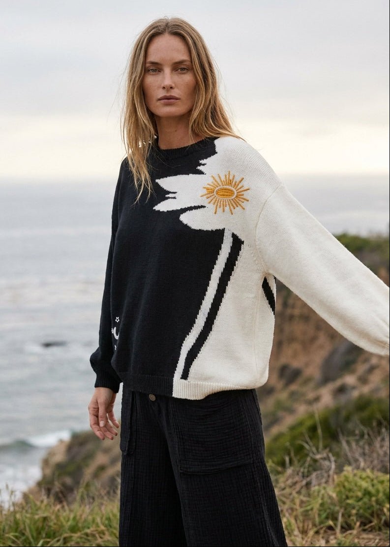 Lennon Contrast Floral Sweater - Westly