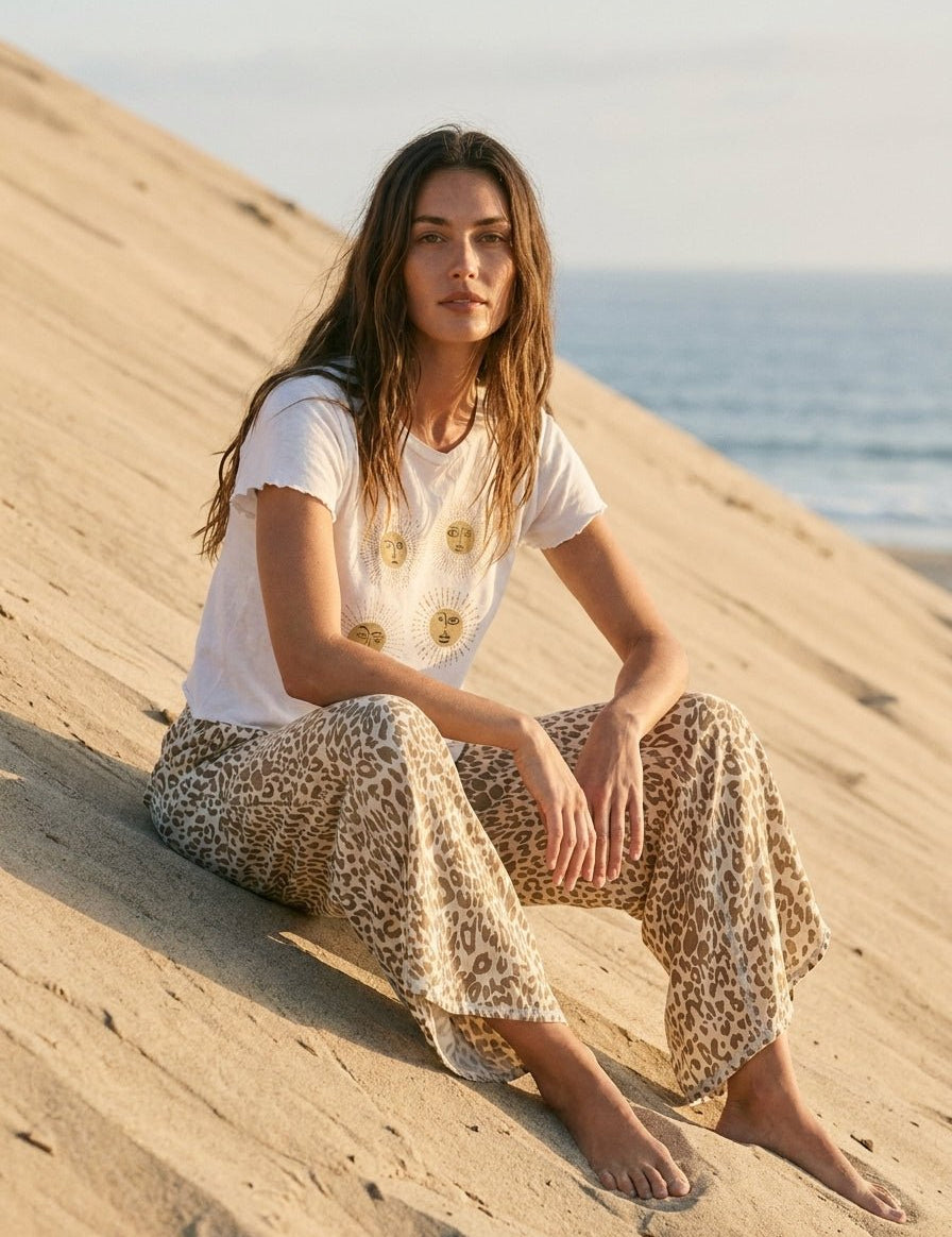 Leo Tulip Washed Leopard Relaxed Fit Jean - Westly