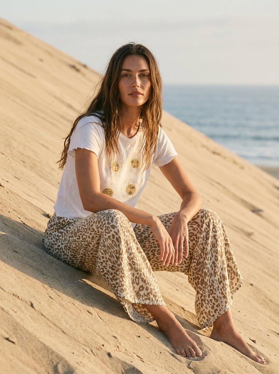 Leo Tulip Washed Leopard Relaxed Fit Jean - Westly