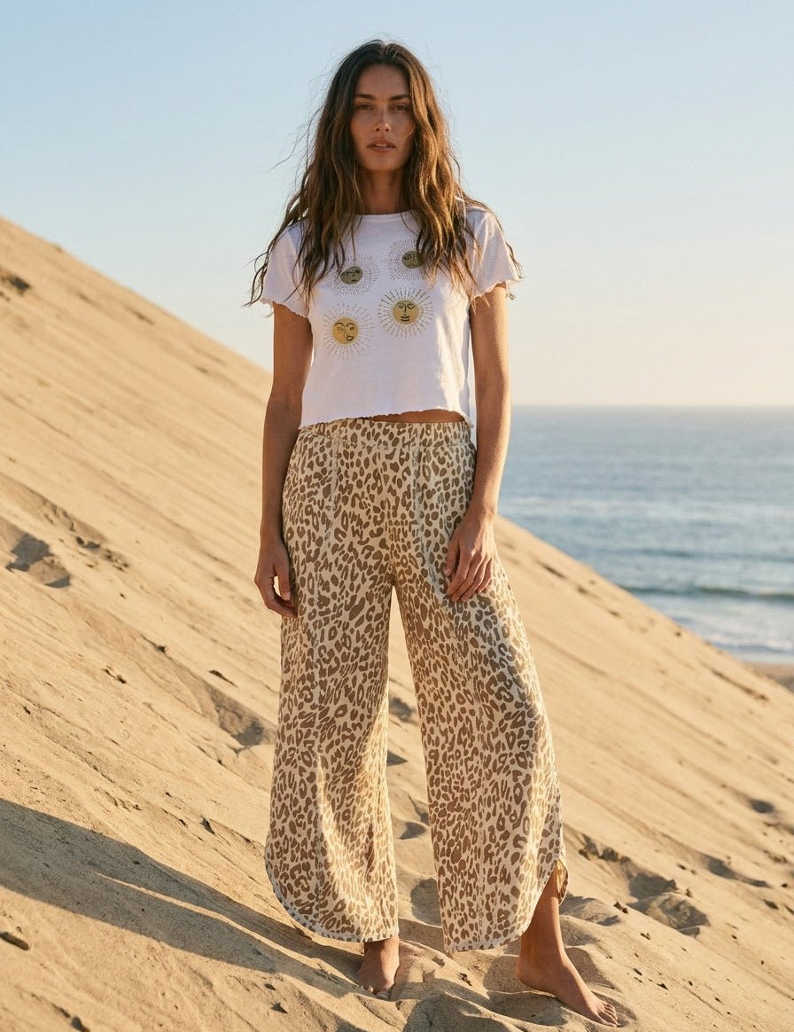 Leo Tulip Washed Leopard Relaxed Fit Jean - Westly