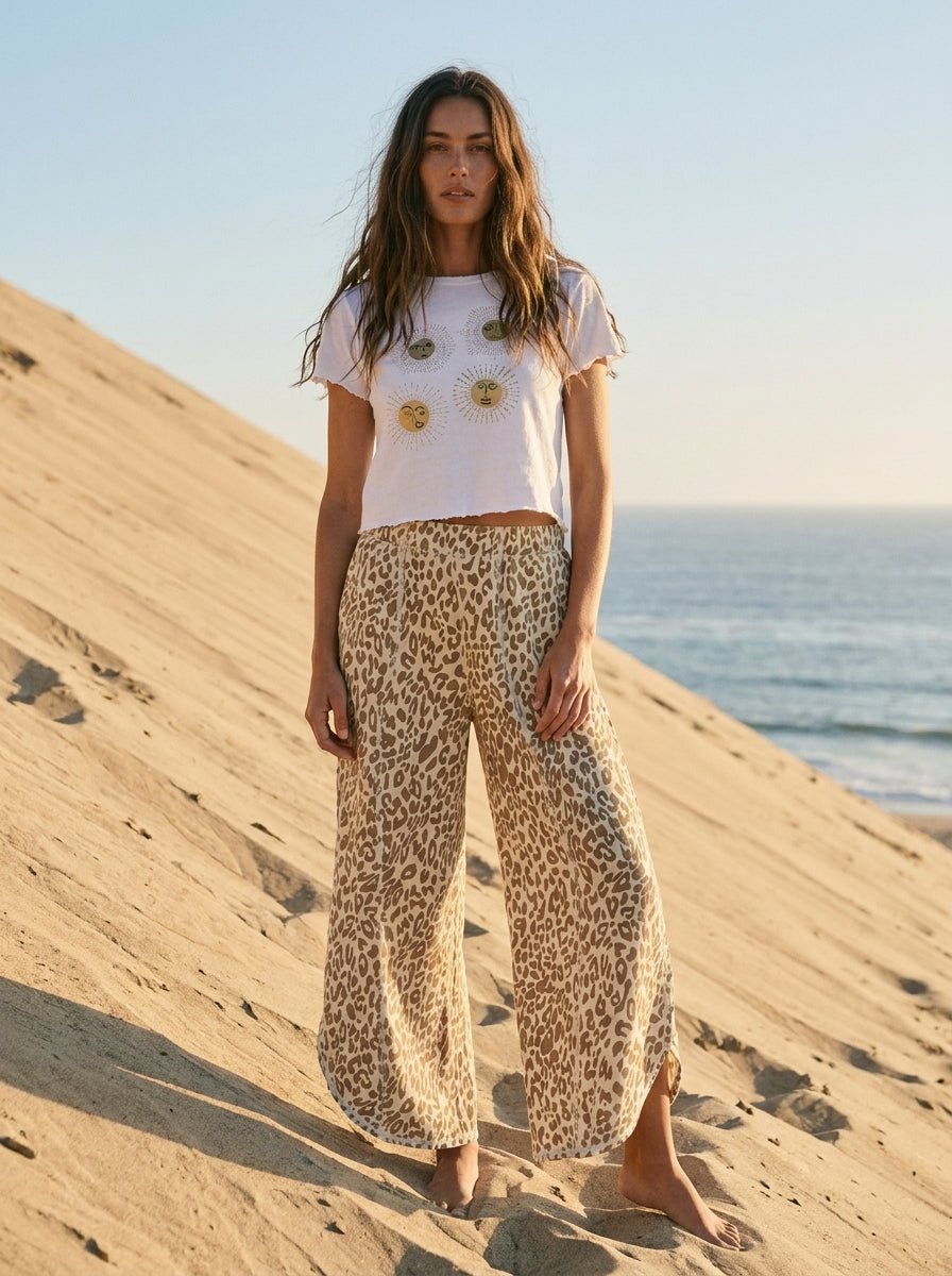Leo Tulip Washed Leopard Relaxed Fit Jean - Westly
