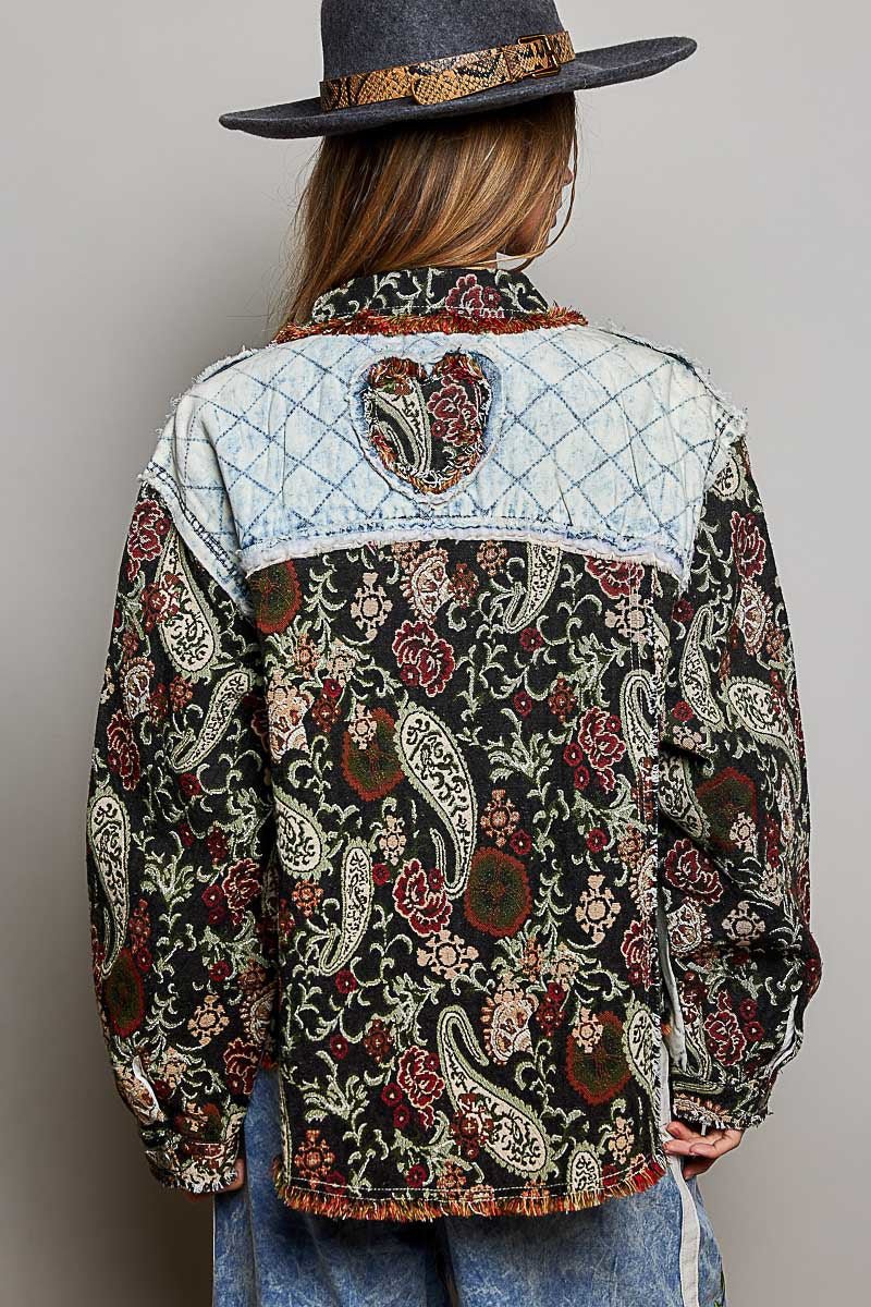 Leonora Jacquard Patchwork Jacket - Westly
