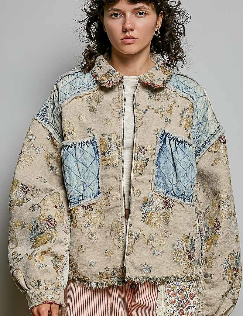 Leonora Jacquard Patchwork Jacket - Westly