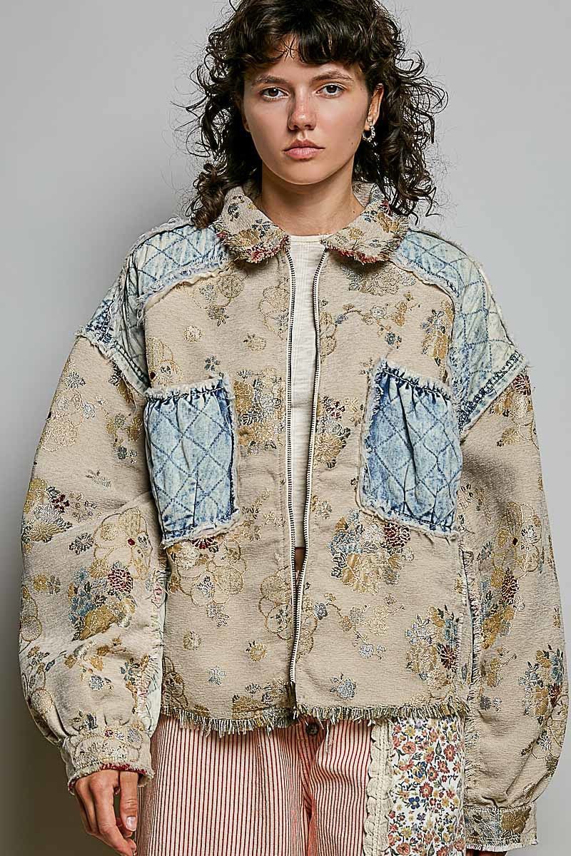 Leonora Jacquard Patchwork Jacket - Westly