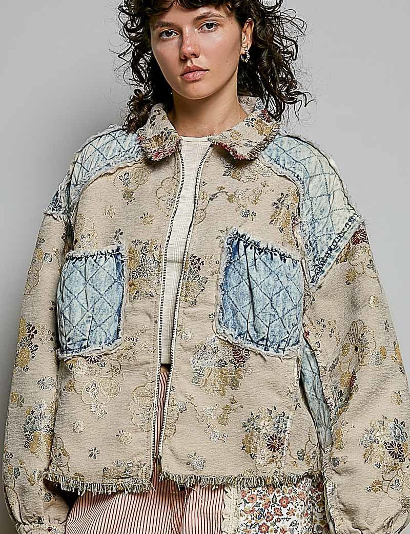 Leonora Jacquard Patchwork Jacket - Westly