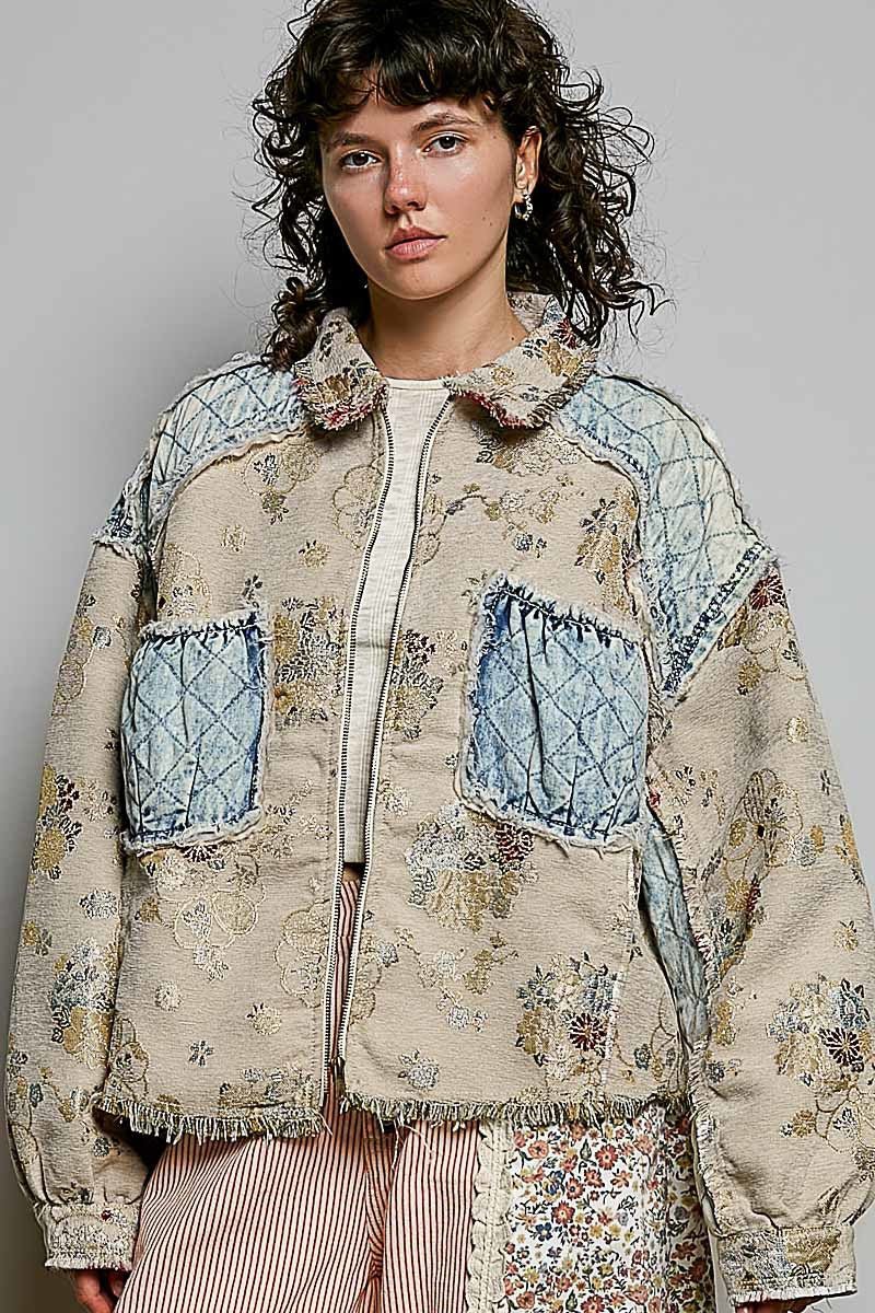 Leonora Jacquard Patchwork Jacket - Westly