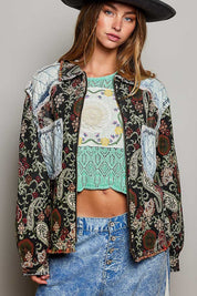 Leonora Jacquard Patchwork Jacket - Westly