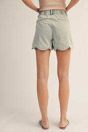 Lila High Rise Soft Wash Denim Shorts - Westly