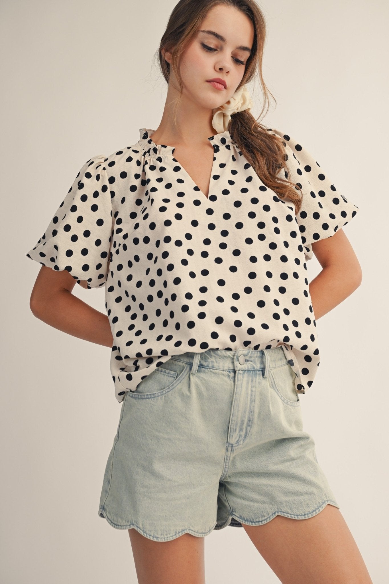 Lila High Rise Soft Wash Denim Shorts - Westly