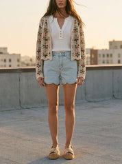 Lila High Rise Soft Wash Denim Shorts - Westly
