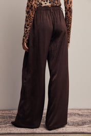 Limelight Satin Pleated Wide Leg Pants - Westly