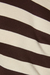 Line of Sight Striped Boat Neck Sweater - Westly