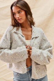 Lisette Pearl Embellished Cardigan - Westly