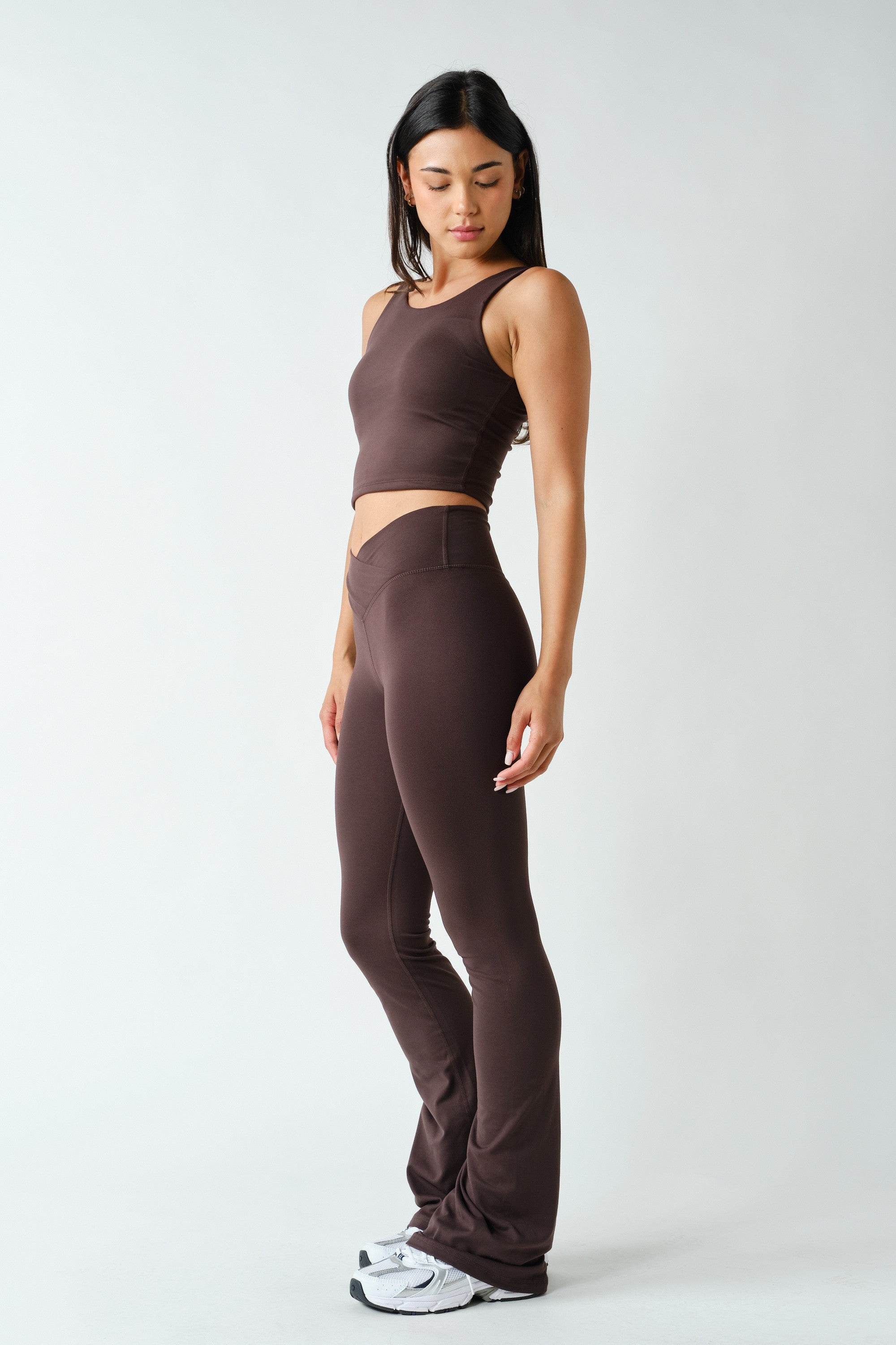Lithe Scoop Neck Active Tank in Coffee Bean, photo 3