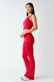 Lithe Scoop Neck Active Tank in Smitten Cherry, photo 3