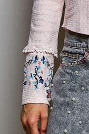 Little Darling Floral Embroidered Henley - Westly