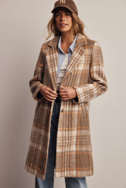 Lodgekeeper Plaid Long Coat - Westly