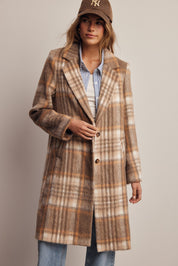 Lodgekeeper Plaid Long Coat - Westly