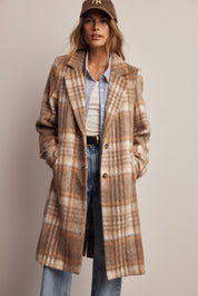 Lodgekeeper Plaid Long Coat - Westly