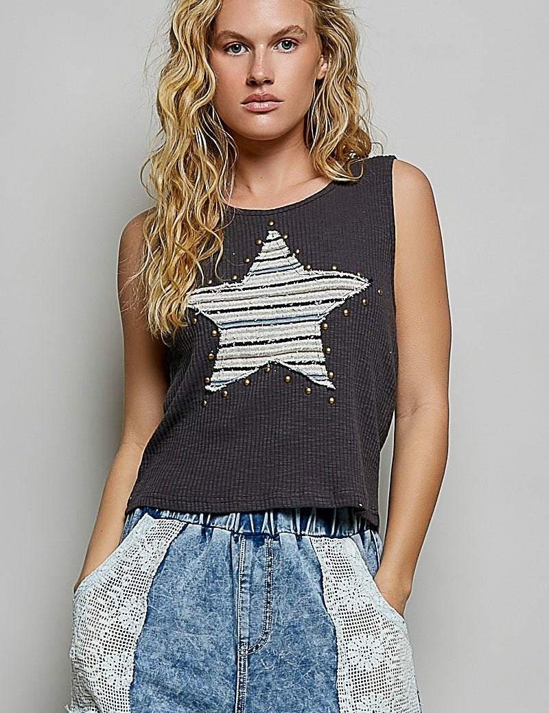 Lone Star Slim-Fit Ribbed Tank - Westly