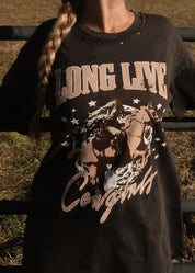 Long Live Cowgirls Vintage - Wash Graphic Tee - Westly