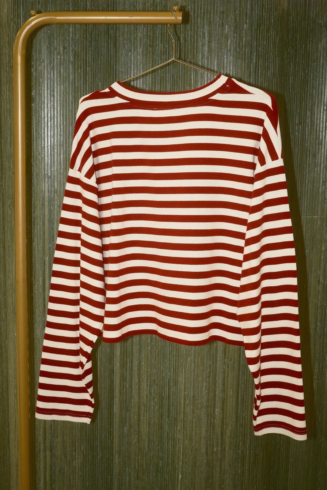 Long Weekend Striped Henley Lounge Top - Westly