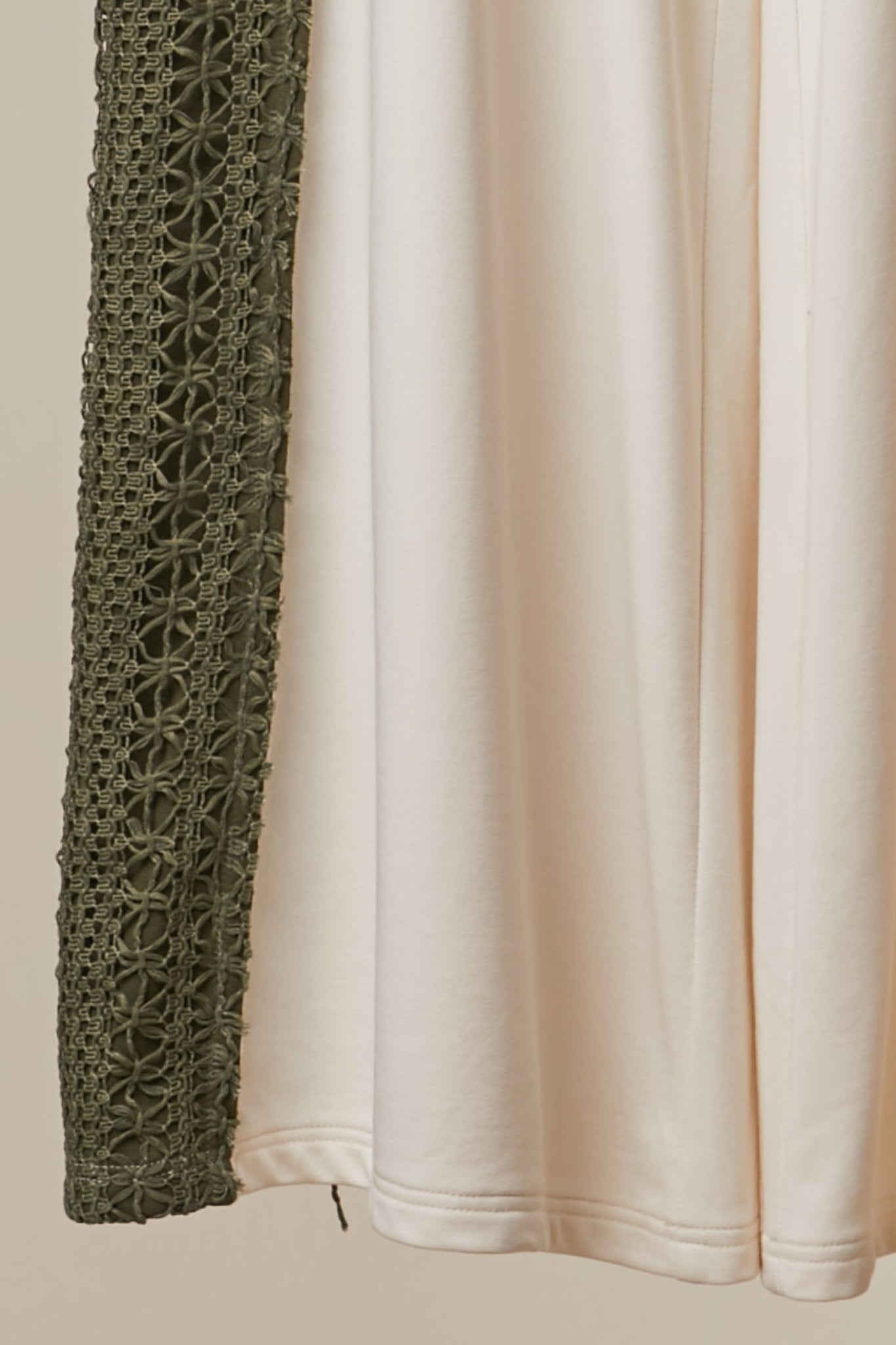 Loom Lace Accents Patchwork Maxi Pants - Westly