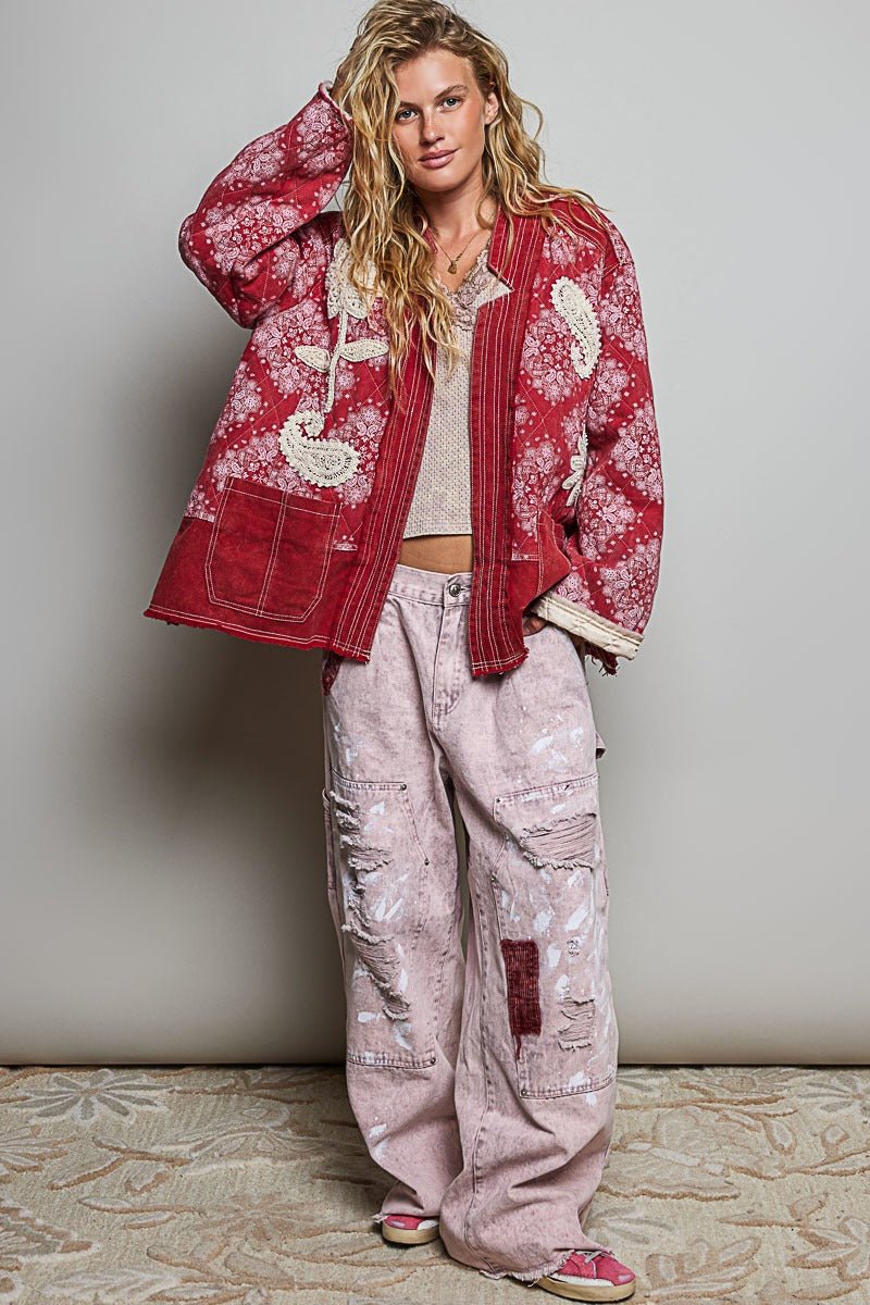 Lorretta Quilted Patch Jacket - Westly