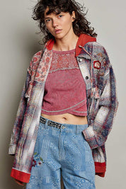 Lost & Found Floral Embroidered Hooded Jacket - Westly