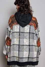 Lost & Found Floral Embroidered Hooded Jacket - Westly