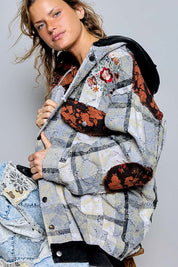 Lost & Found Floral Embroidered Hooded Jacket - Westly