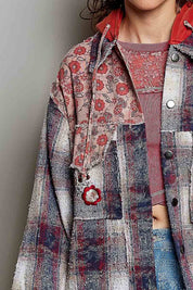 Lost & Found Floral Embroidered Hooded Jacket - Westly