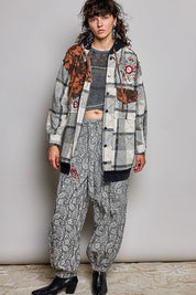 Lost & Found Floral Embroidered Hooded Jacket - Westly