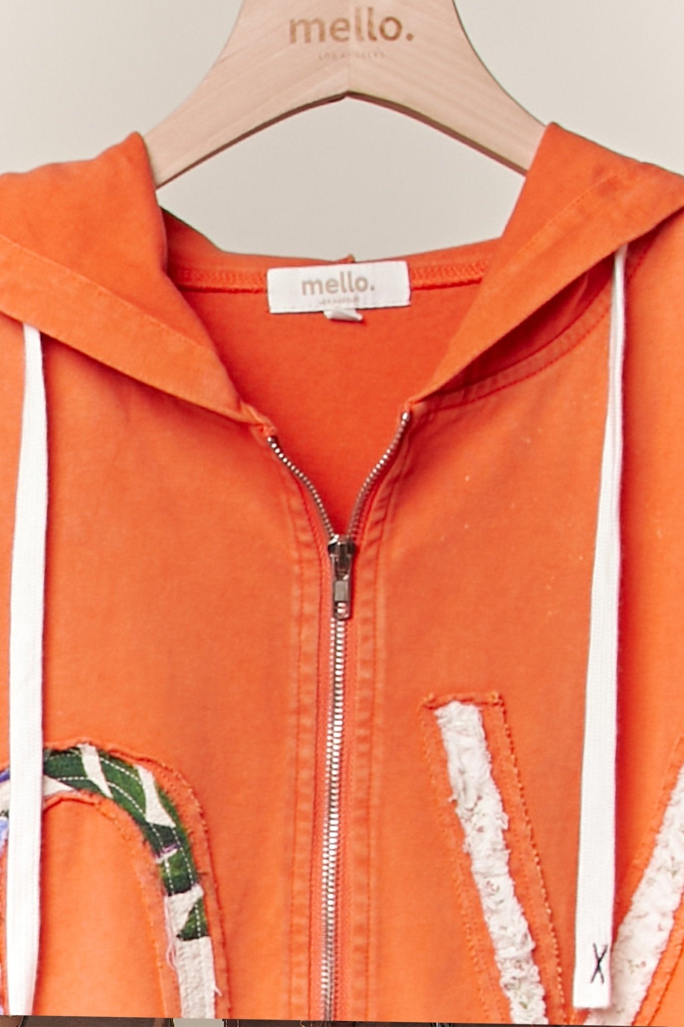 Love Letter Patchwork Zip - Up Hoodie - Westly