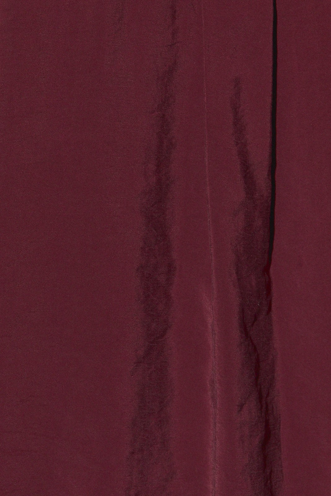 Lovelace Lace Hem Button Down - Burgundy