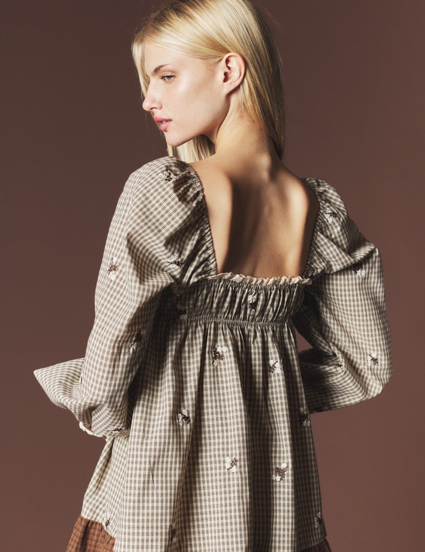 Lovesong Plaid Heart Pocket Mini Dress - Westly