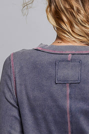 Lovestruck Vintage Washed Long-Sleeve Top - Westly