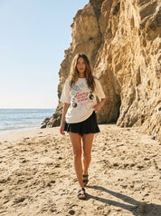 Lucky to Be a Mom Oversized Graphic Tee - Westly