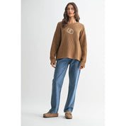 Lucky You Double Horseshoe Knit Sweater - Westly