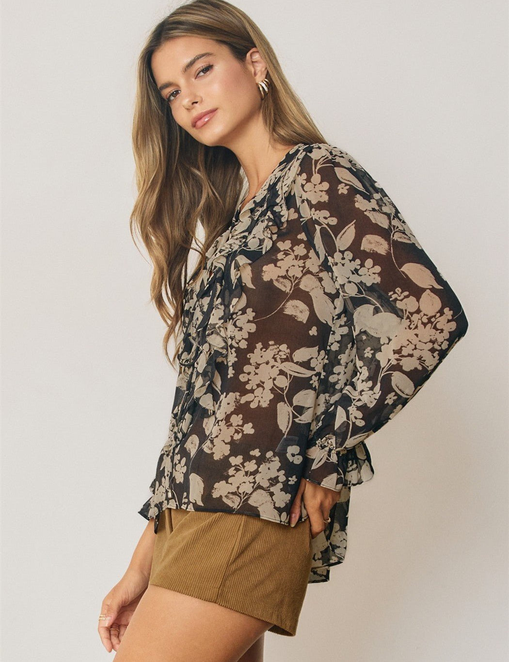 Lunaria Floral Ruffle Blouse - Westly