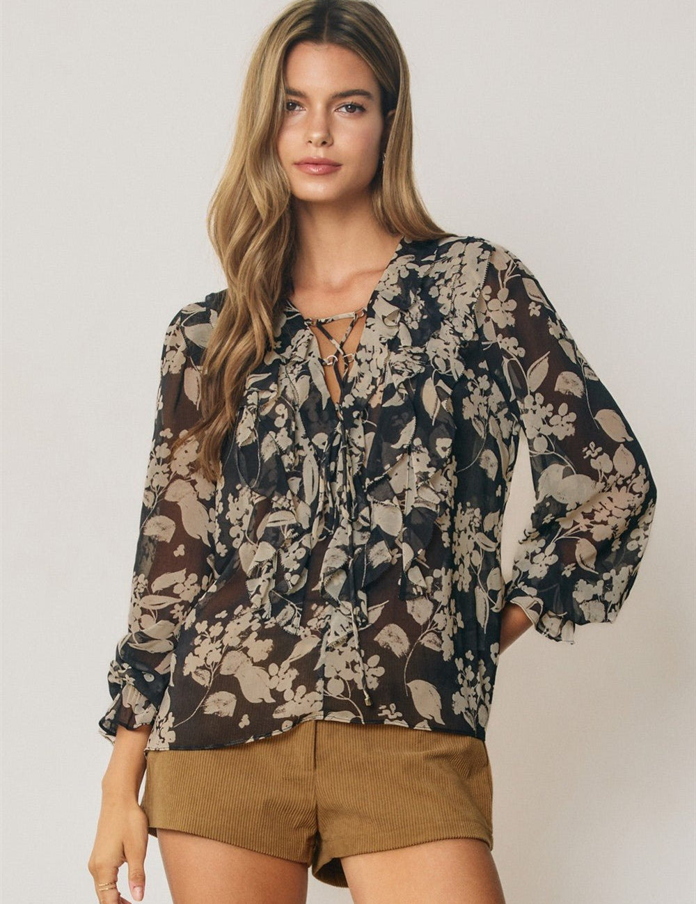 Lunaria Floral Ruffle Blouse - Westly