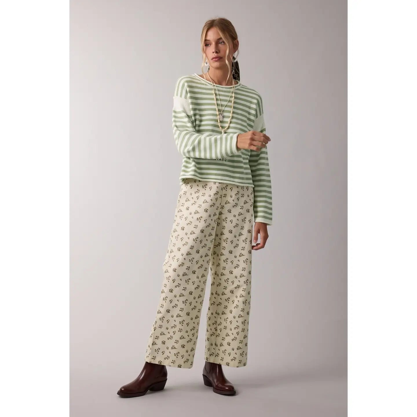 Macy Floral Denim Pants - Westly