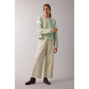 Macy Floral Denim Pants - Westly