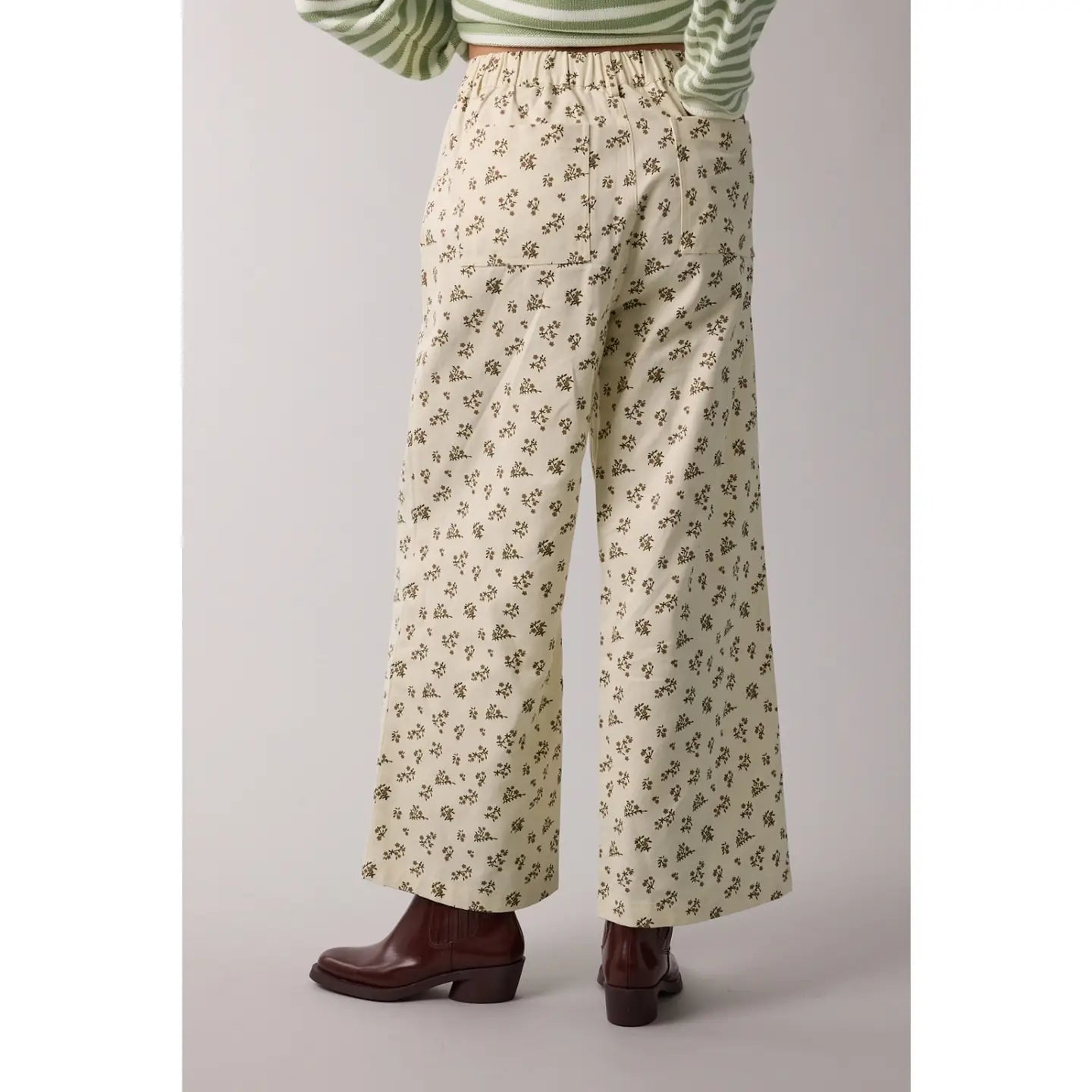 Macy Floral Denim Pants - Westly