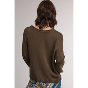 Maddie Roll Neck Pocket Sweater - Westly