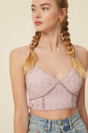 Made You Blush Bralette Crop Top - Westly